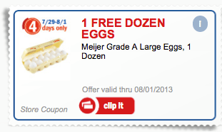 meijer free eggs