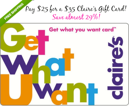 claire's gift card deal