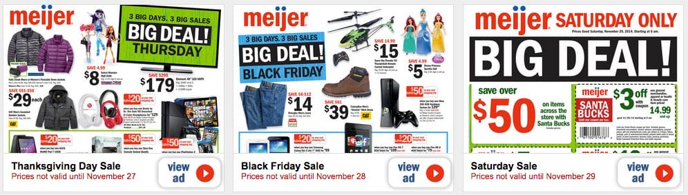 Meijer Black Friday Ad Preview