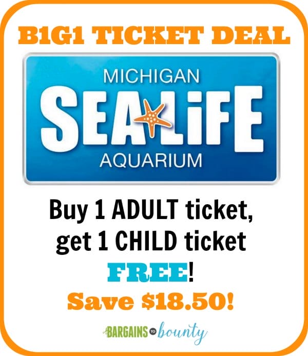 michigan sea life aquarium ticket deal