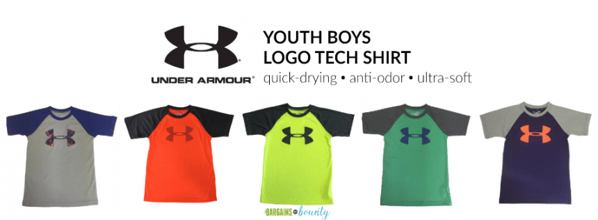 under armour boys logo tech shirt