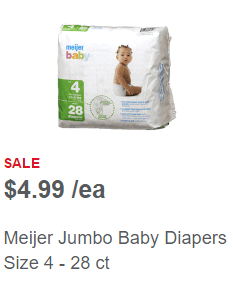 Meijer baby diapers