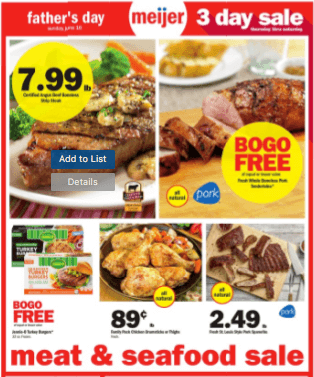 meijer 3 day ad father's day sale