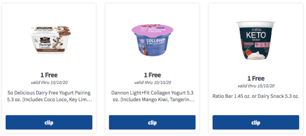Meijer mPerks 3 yogurt freebies